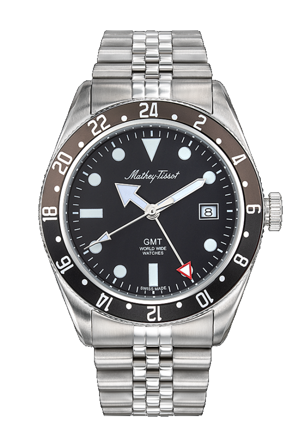 Mathey-Tissot Rolly GMT Black Brown